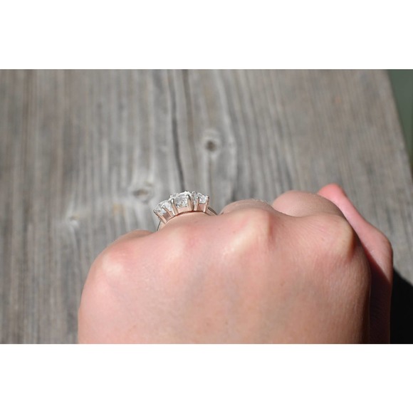 Engagement rings, raw diamond ring, raw stone ring, alternative engageme… - Picture 4 of 6